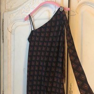 Laundry one shoulder statement dress